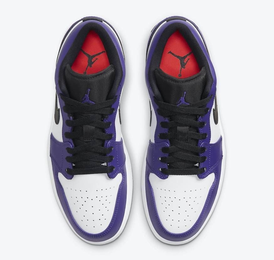 553558-500 Nike Air Jordan 1 Low "Court Purple" (Men's)