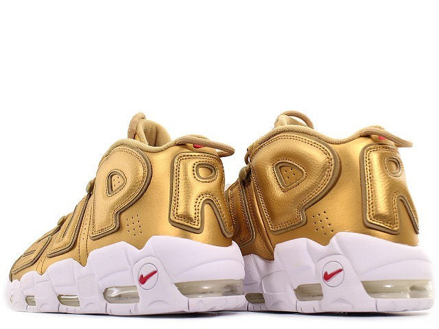 902290-700 Supreme Ã Nike Air More Uptempo "Metallic Gold" (Men's)