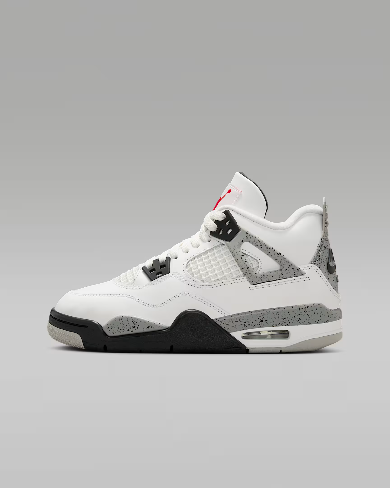 IB4171-100 Nike GS Air Jordan 4 Retro White Cement