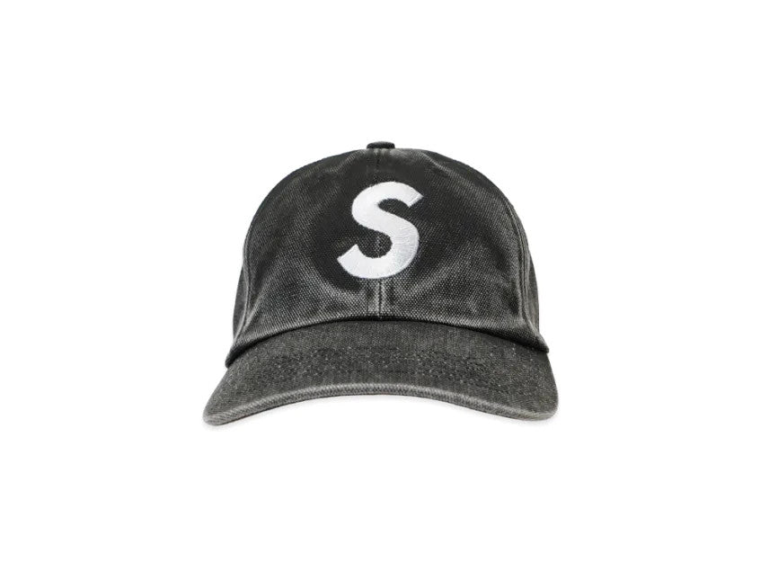 Supreme Pigment Coated S Logo 6-Panel "Black"