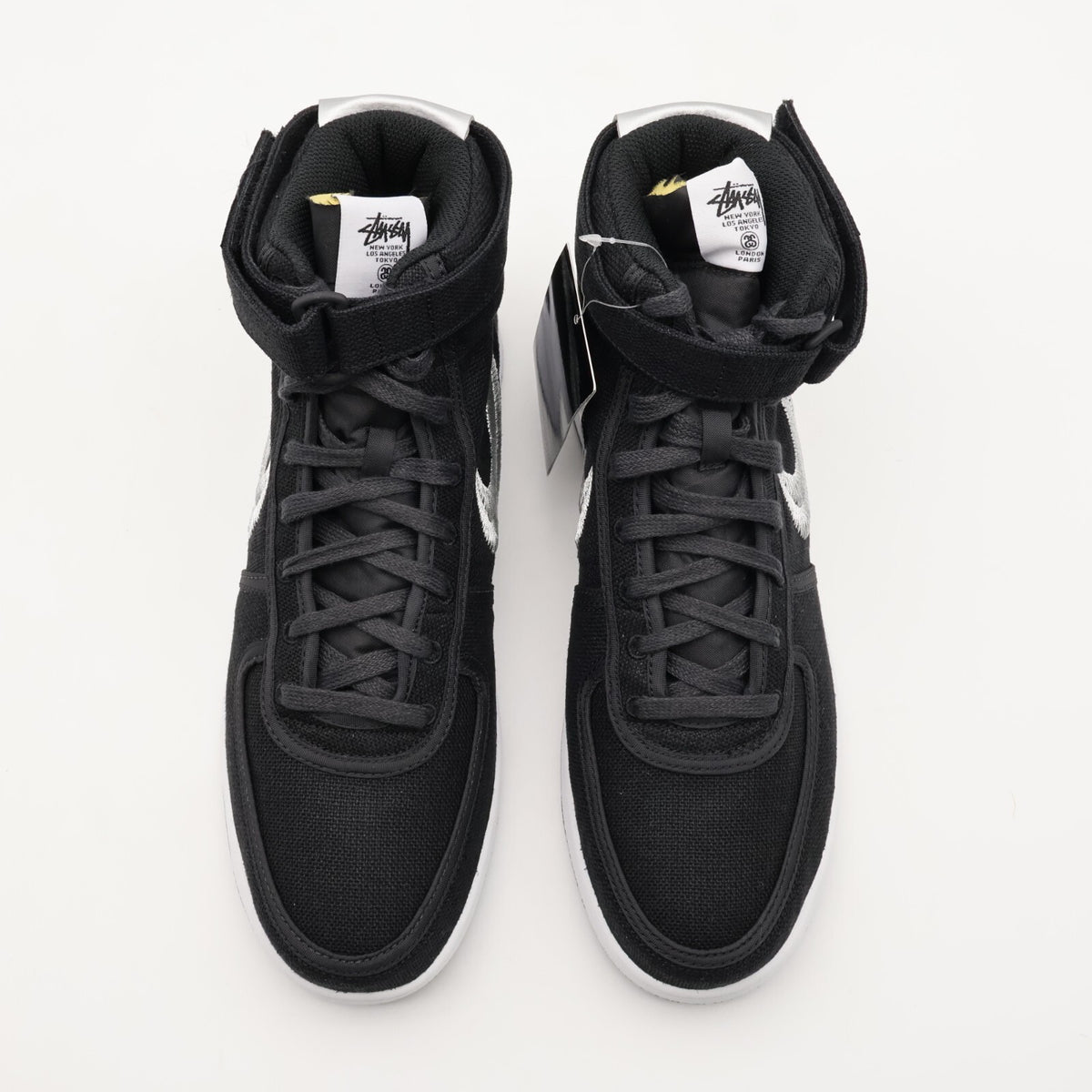 DX5425-001 Stussy Nike Vandal High Black Silver White Green (Men's)