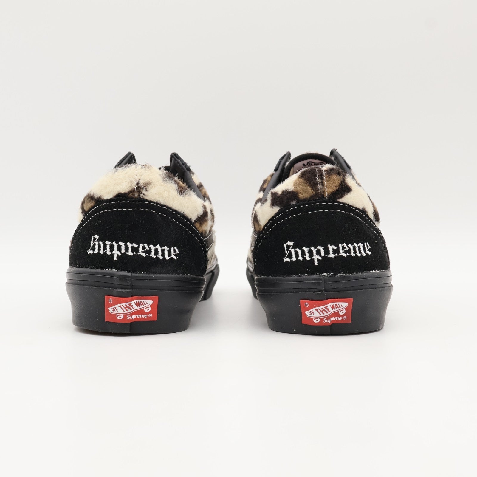 VN0A5FCBBM8 Supreme Vans Leopard Old Skool Black White (Men's)