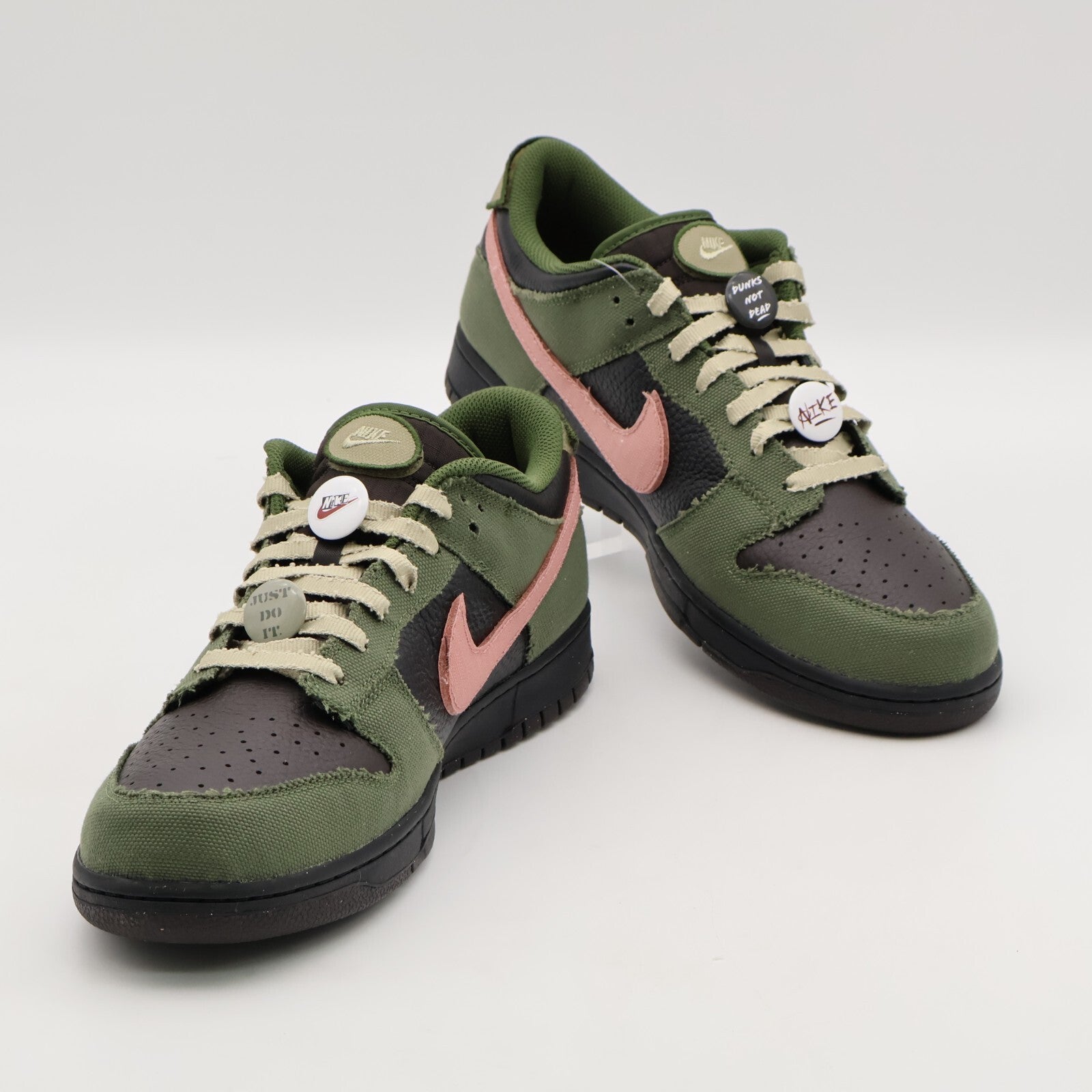 IB2256-300 Nike Dunk Low Retro LTD Army Olive Black Velvet Brown Rust (Men's)