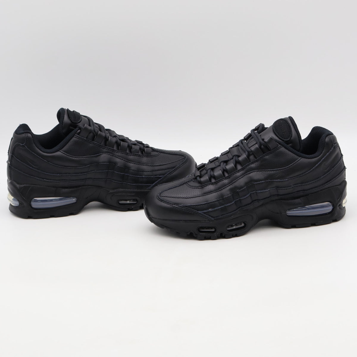 IM0696-001 Nike Air Max 95 Leather Big Bubble QS Triple Black (Men's)