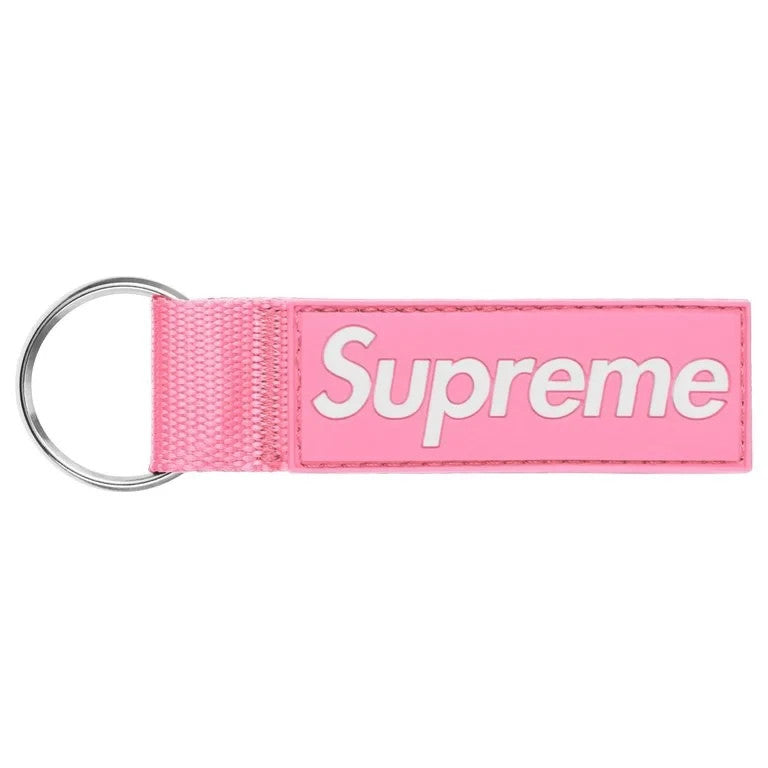 Supreme Webbing Keychain (26SS) Pink