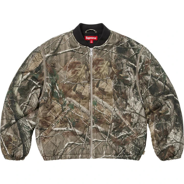 Supreme Zip-Off Sleeve Quilted Bomber Jacket Realtree AP Camo