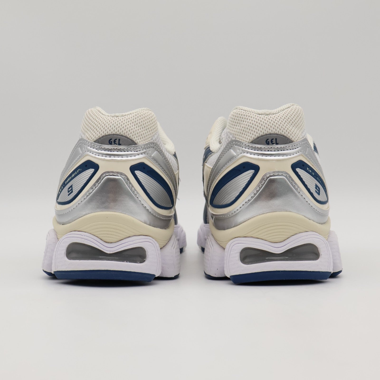1202A278-108 Asics Gel-Nimbus 9 White Light Indigo (Women's)