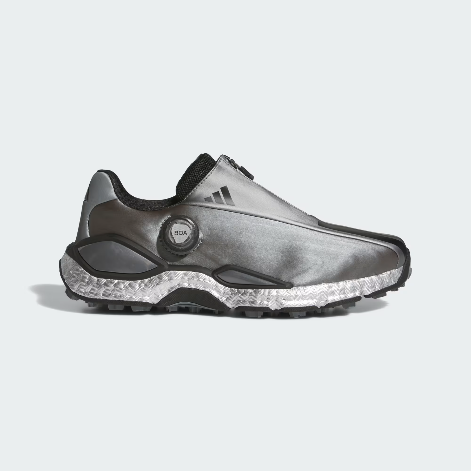KI5741 adidas Codechaos 27 Boa Spikeless Golf "Iron Metallic/Core Black" (Men's)