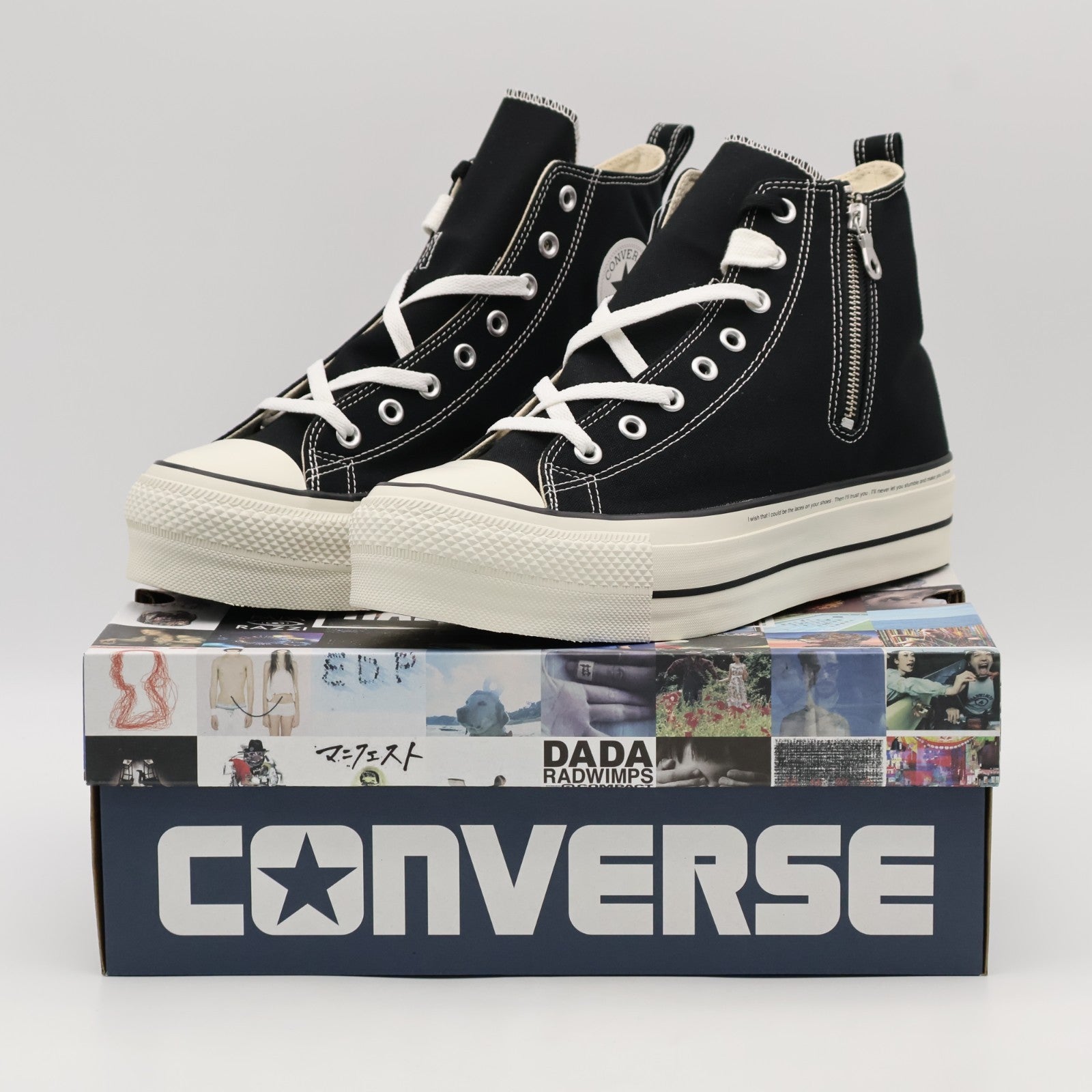 31316160 RADWIMPS atmos Converse All Star Lifted Z Hi AT RW Black (Men's)
