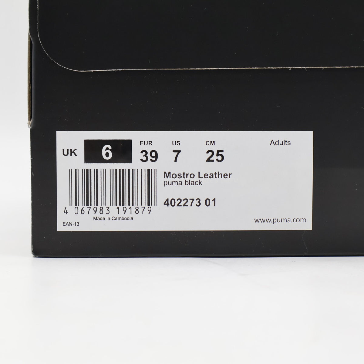 402273-01 Puma Mostro Puma Black (Men's)