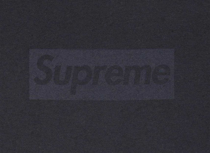 Supreme Tonal Box Logo Tee Navy