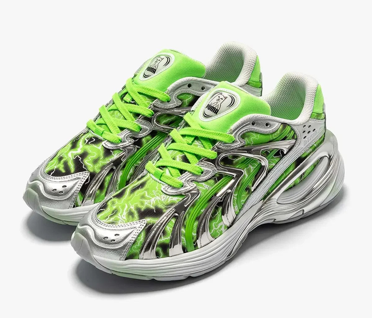 403649-01 RIPNDIP Puma Inverse PUMA Silver Fluro Pink Pes (Men's)