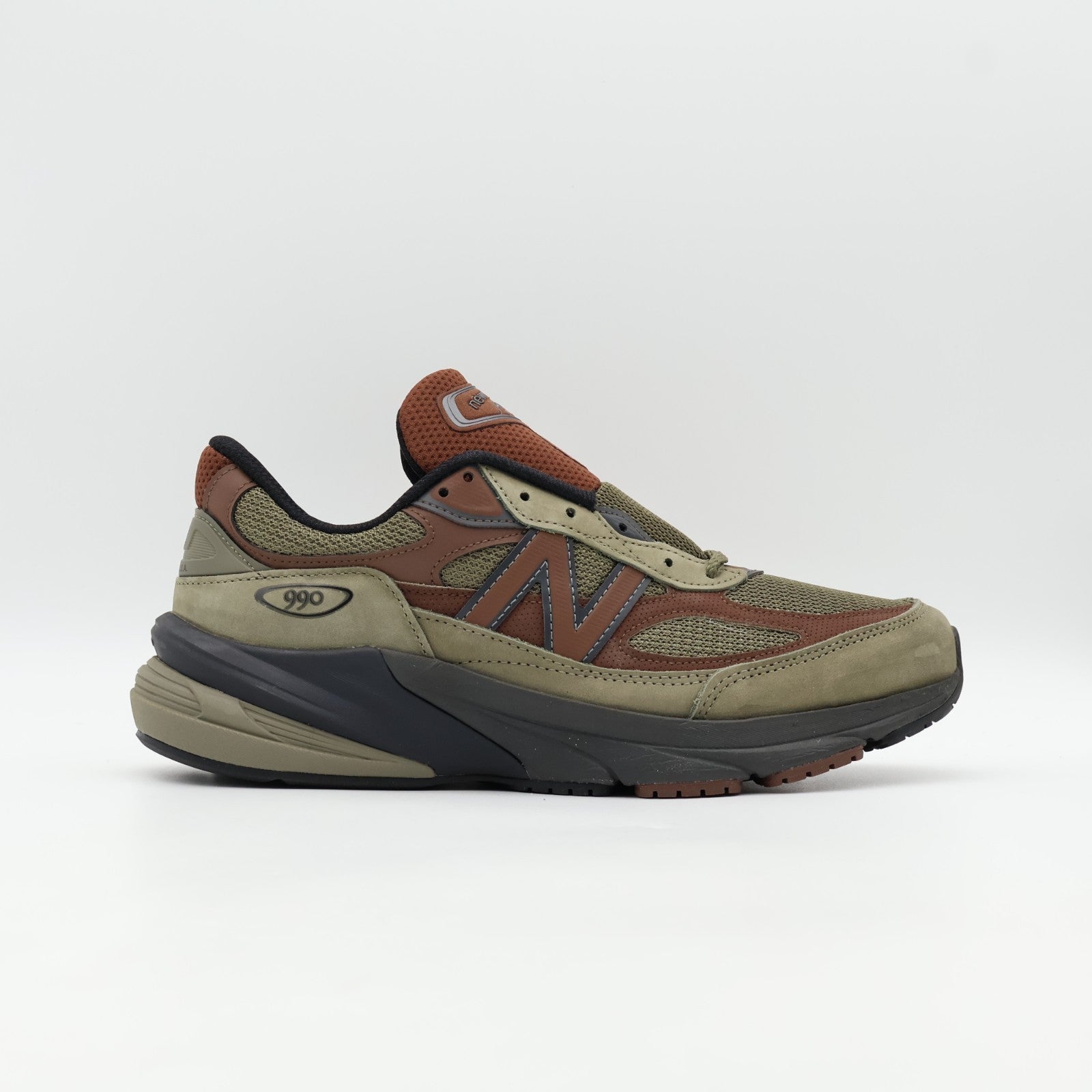U990CA6 New Balance 990V6 Dark Camo Rich Oak Black Cement (Men's)