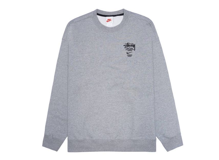 Nike Stussy International Crewneck Sweatshirt Grey