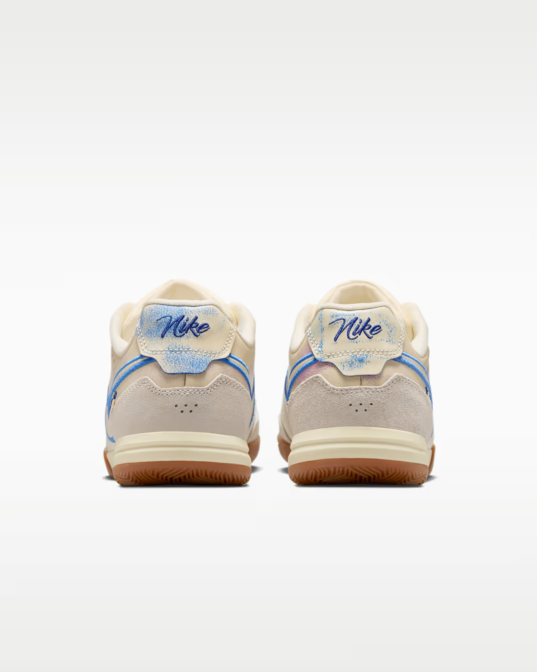 IO9951-149 Nike Tiempo Streetgato PRM Golf "Coconut Milk/Blue Crystal"