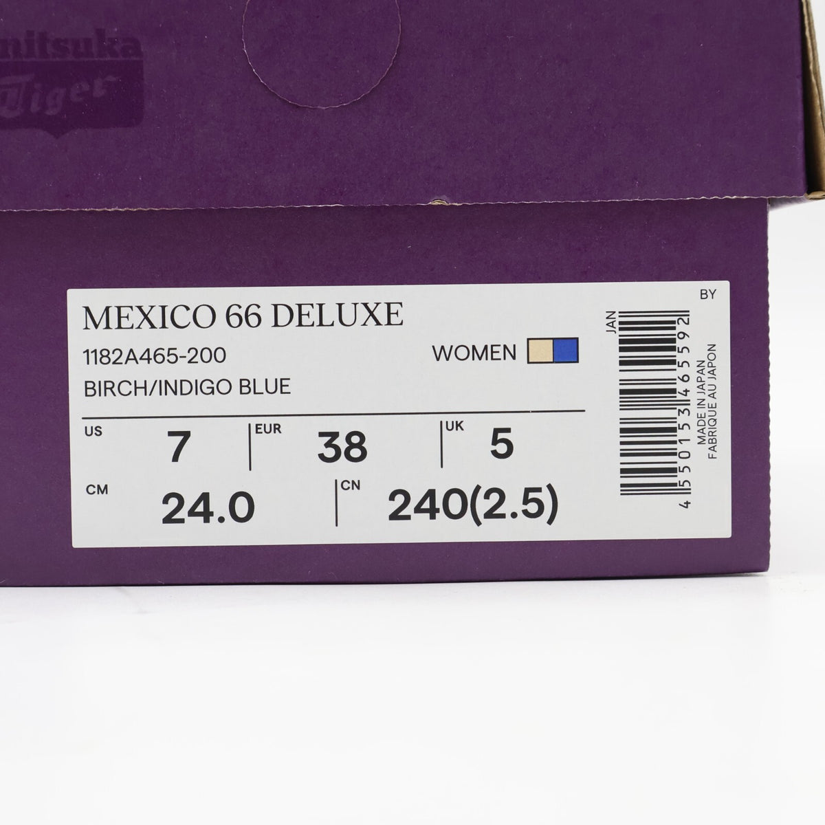 1182A465-200 Onitsuka Tiger Mexico 66 Deluxe Birch Indigo Blue (Women's)