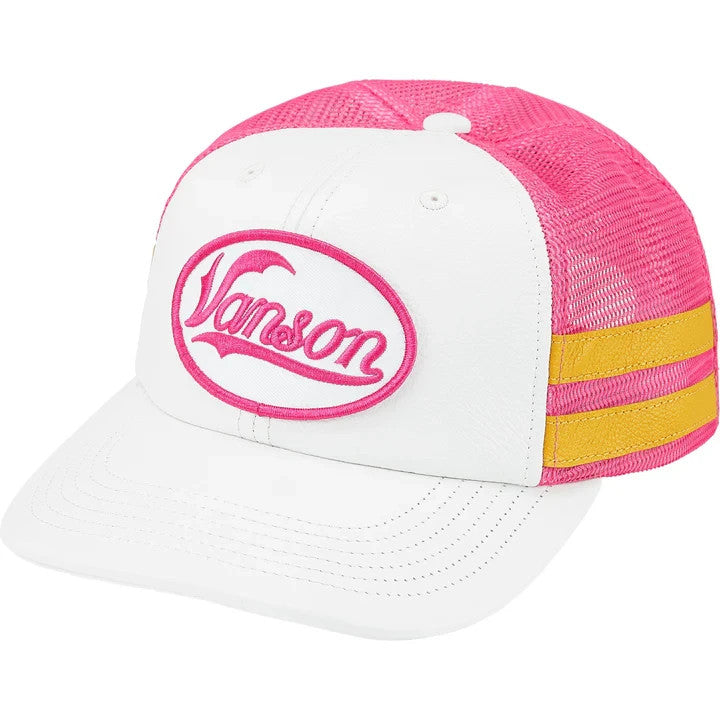 Supreme Vanson Leathers Mesh Back 6-Panel White