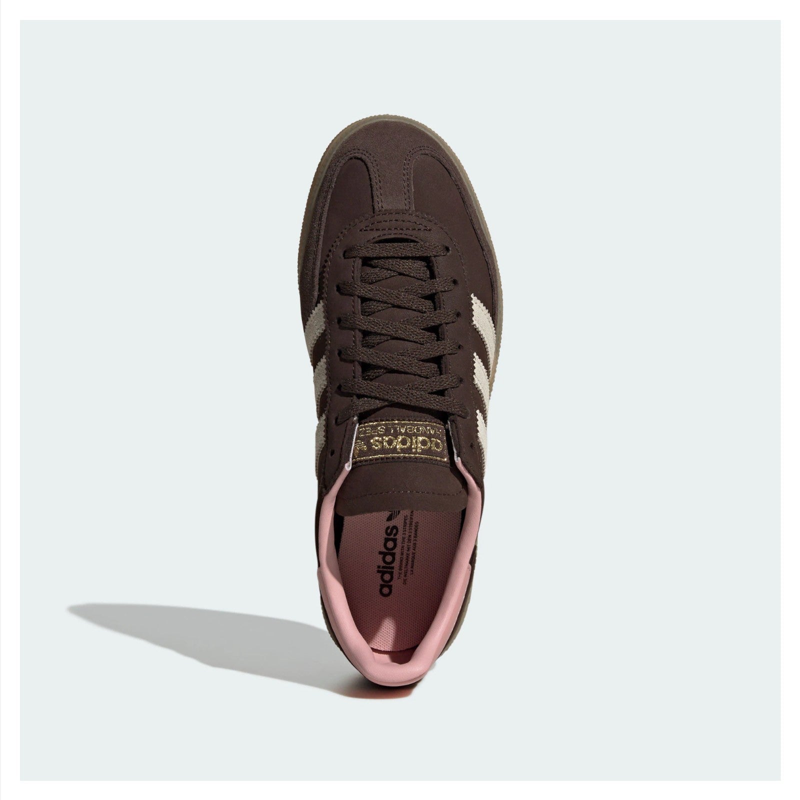 JR0852 adidas Originals Handball Spezial Dark Brown Alumina Wonder (Women's)