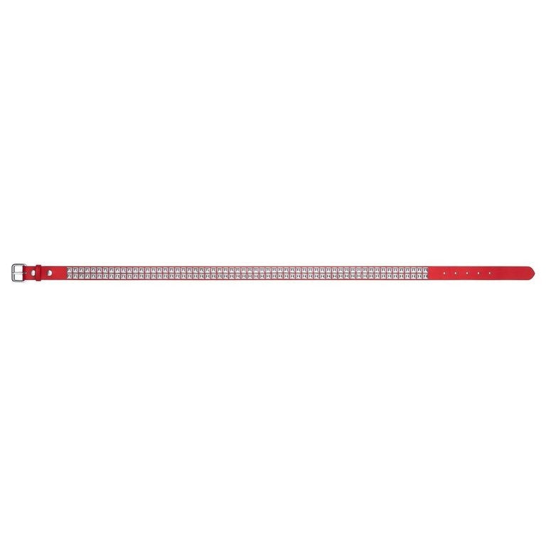 Supreme Studded Leather Belt Red