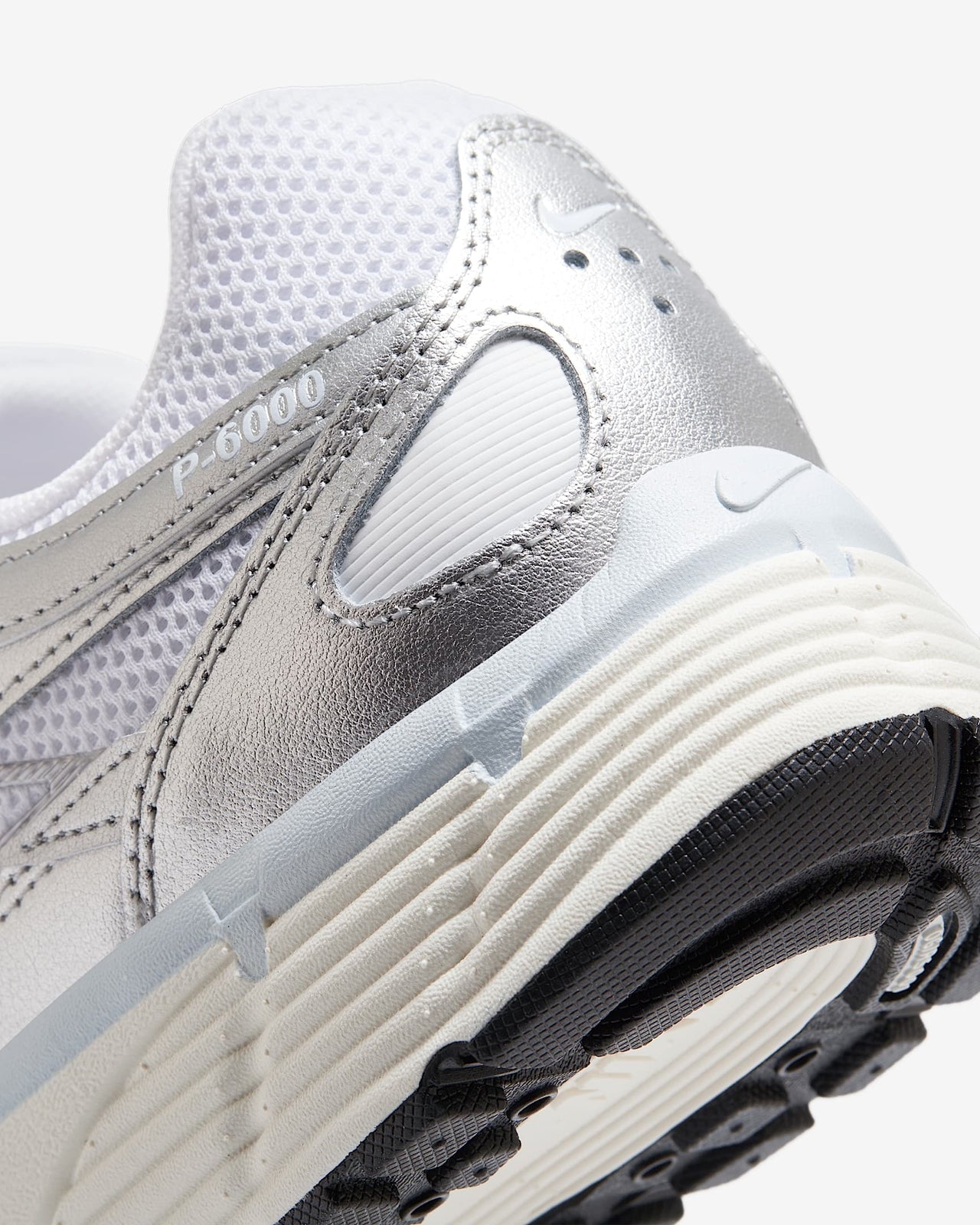 BV1021-106 Nike P-6000 White Blue Tint Sail Metallic Silver (Women's)