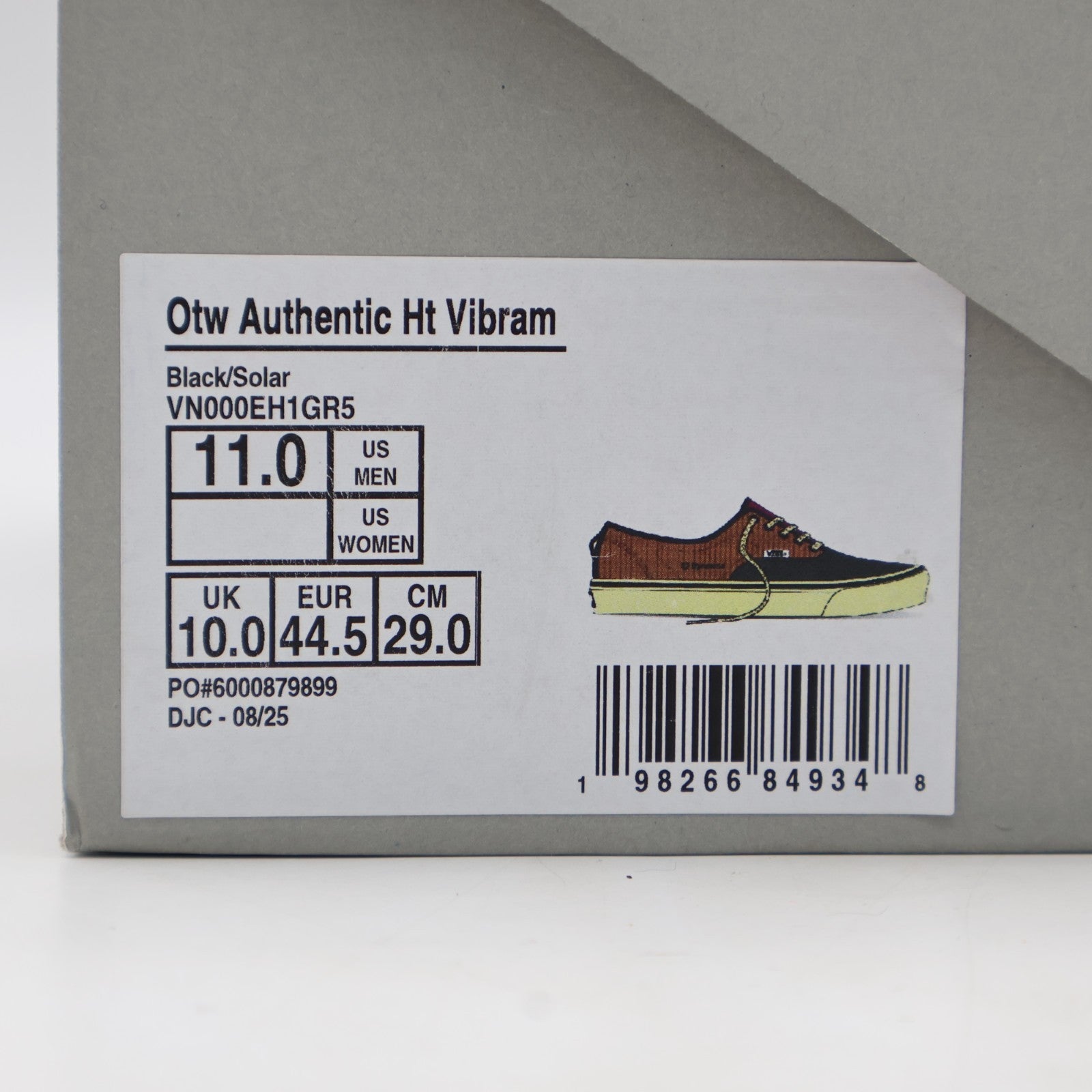 VN000EH1GR5 OTW by Vans Authentic 44 HT Vibram Black Solar Orange (Men's)