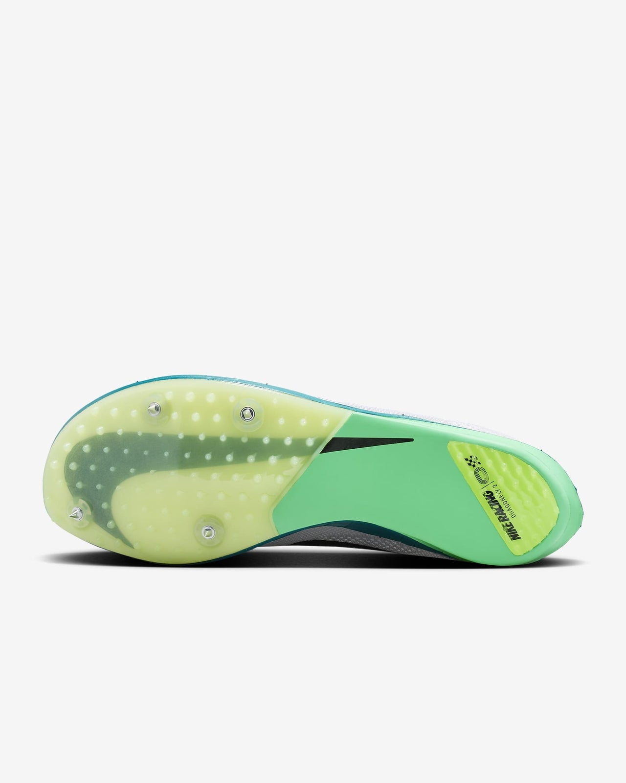 FD8413-102 Nike Dragonfly 2 White Bright Spruce Electric Algae Black (Men's)