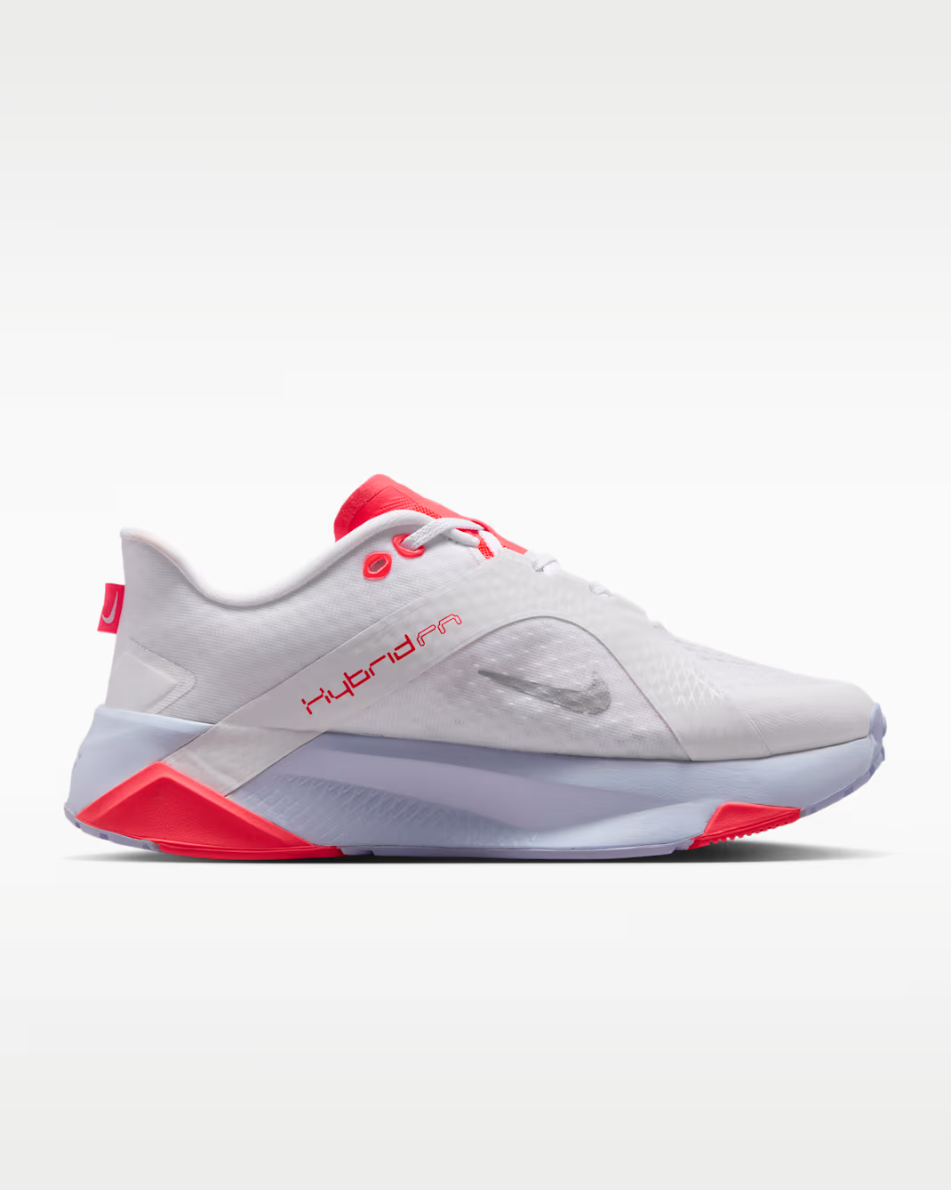 IO3815-102 Nike Women's Hybrid RN "White/Laser Crimson/Football Grey (Men's)