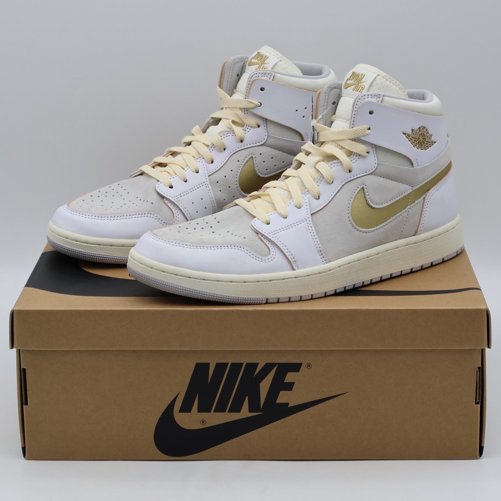 DV1307-107 Nike Air Jordan 1 High Zoom CMFT 2 Metallic Gold