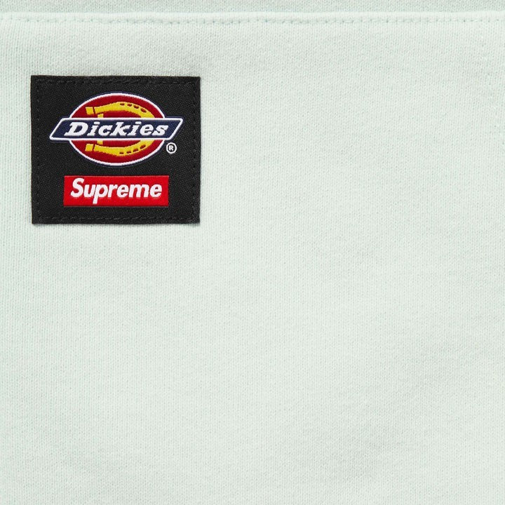 Supreme Dickies Quilted Lined Zip Up Hooded Sweatshirt Pale Blue