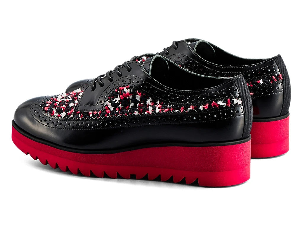 1182A679-002 Onitsuka Tiger Tiger Brogue Black Classic Red (Women's)