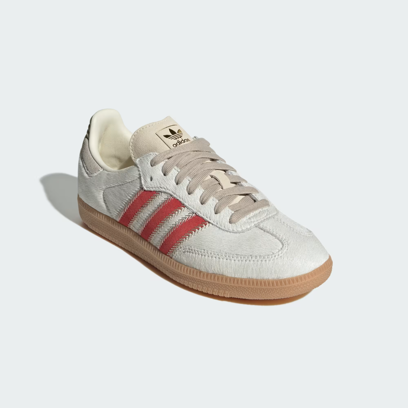 JS3935 adidas Originals Samba OG Wonder Beige Cream White Better Scarle (Women's
