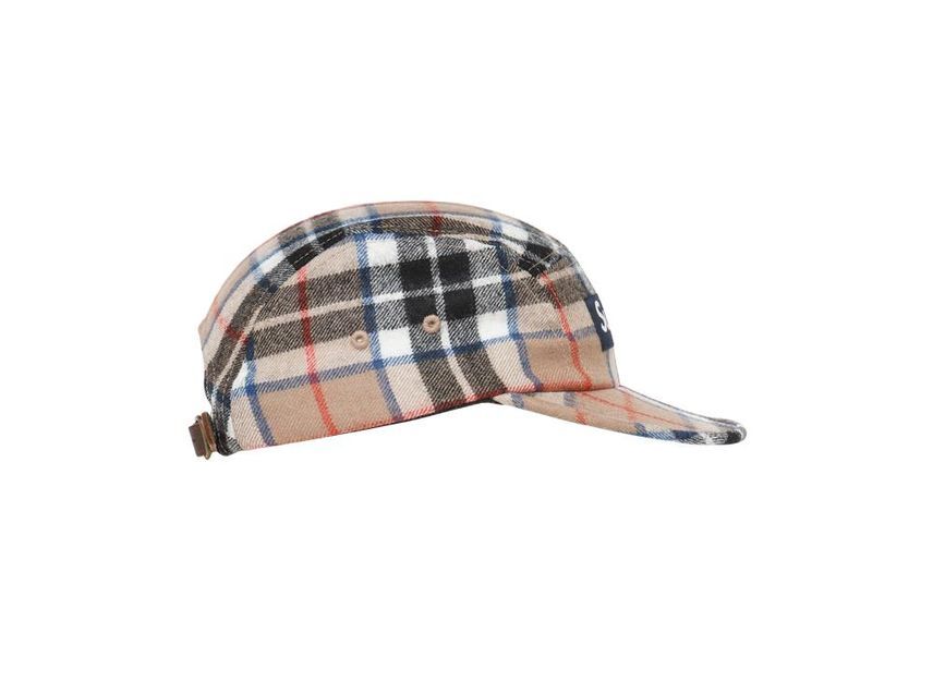 Supreme Lochcarron Camp Cap Tan Plaid