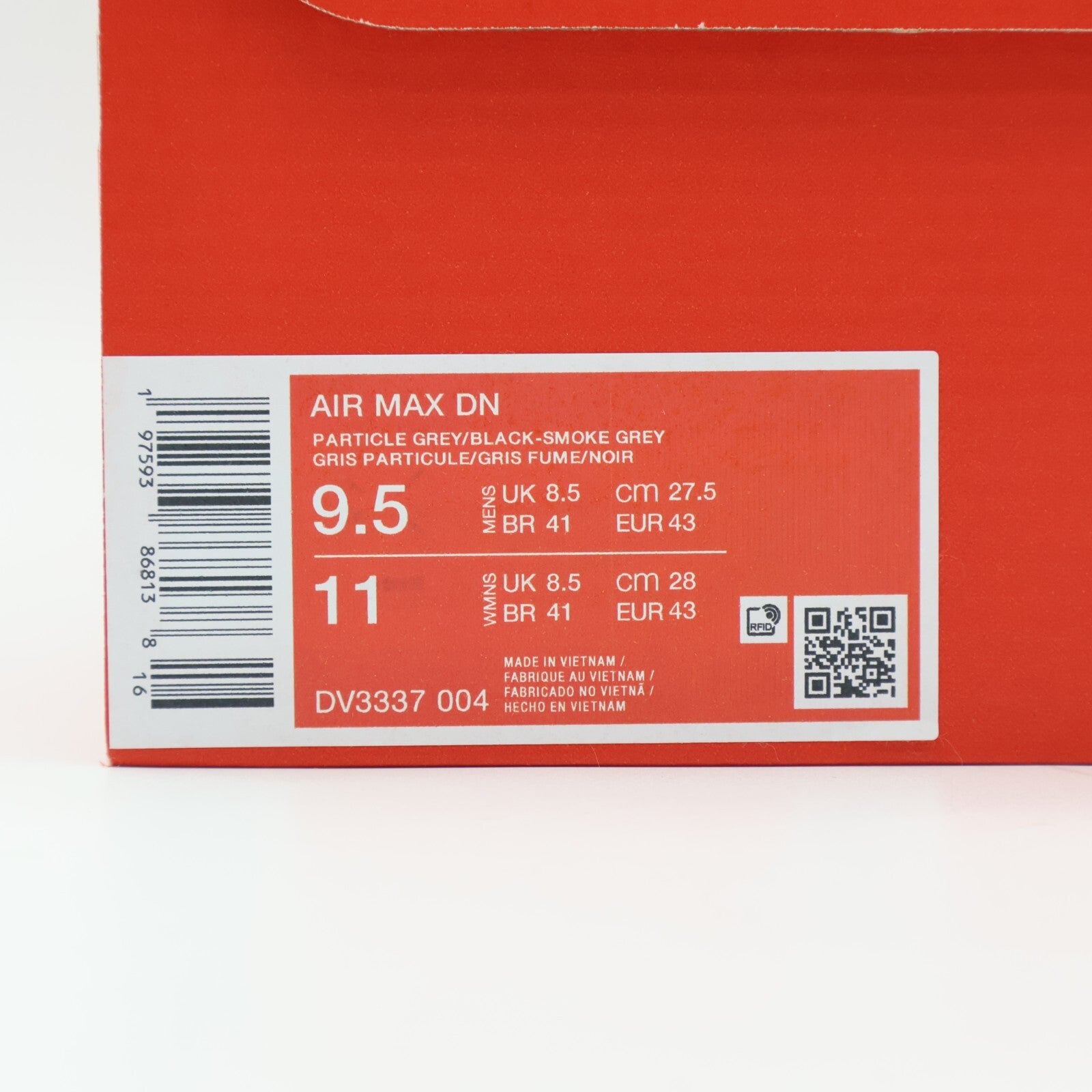 DV3337-004 Nike Air Max DN Particle Grey Black Smoke Grey Wolf Grey (Men's)
