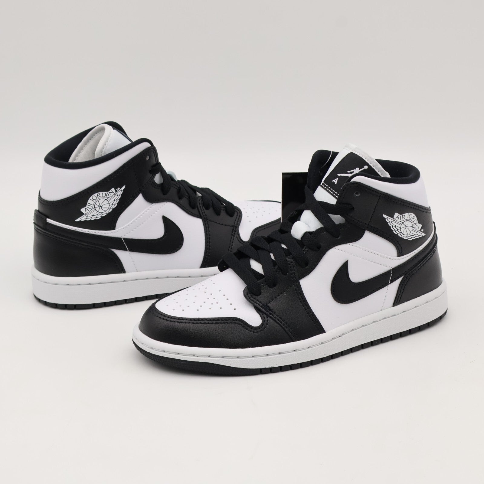 DV0991-101 Nike Air Jordan 1 Mid Black White Panda (Women's)
