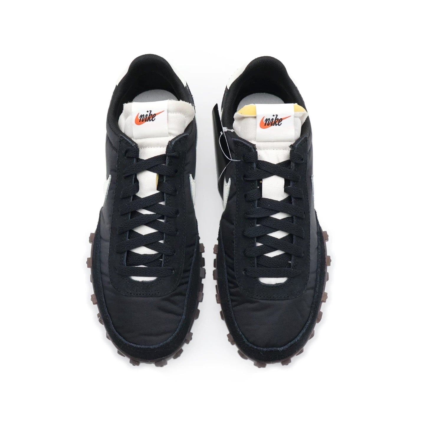 IM8658-001 Nike Waffle Racer Black Sail Coconut Milk Gum Dark Brown (Men's)