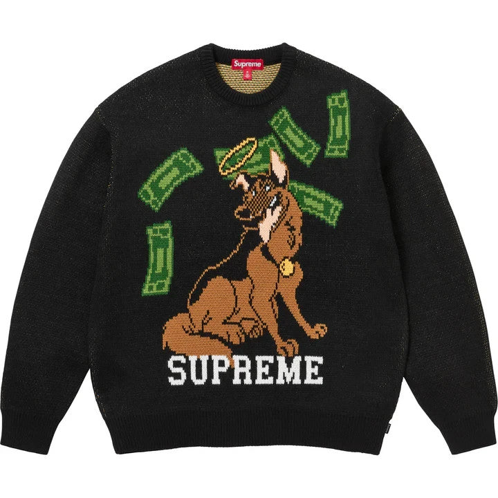 Supreme All Dogs Go To Heaven Sweater Black