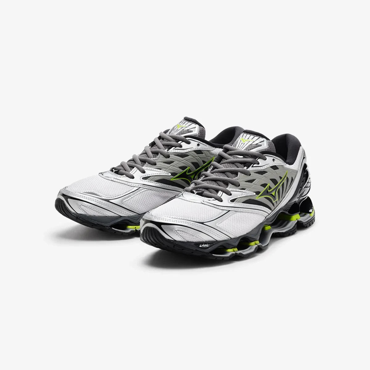 D1GA333711 Mizuno Wave Prophecy LS "Light Grey/Black/Lime Green" (Men's)