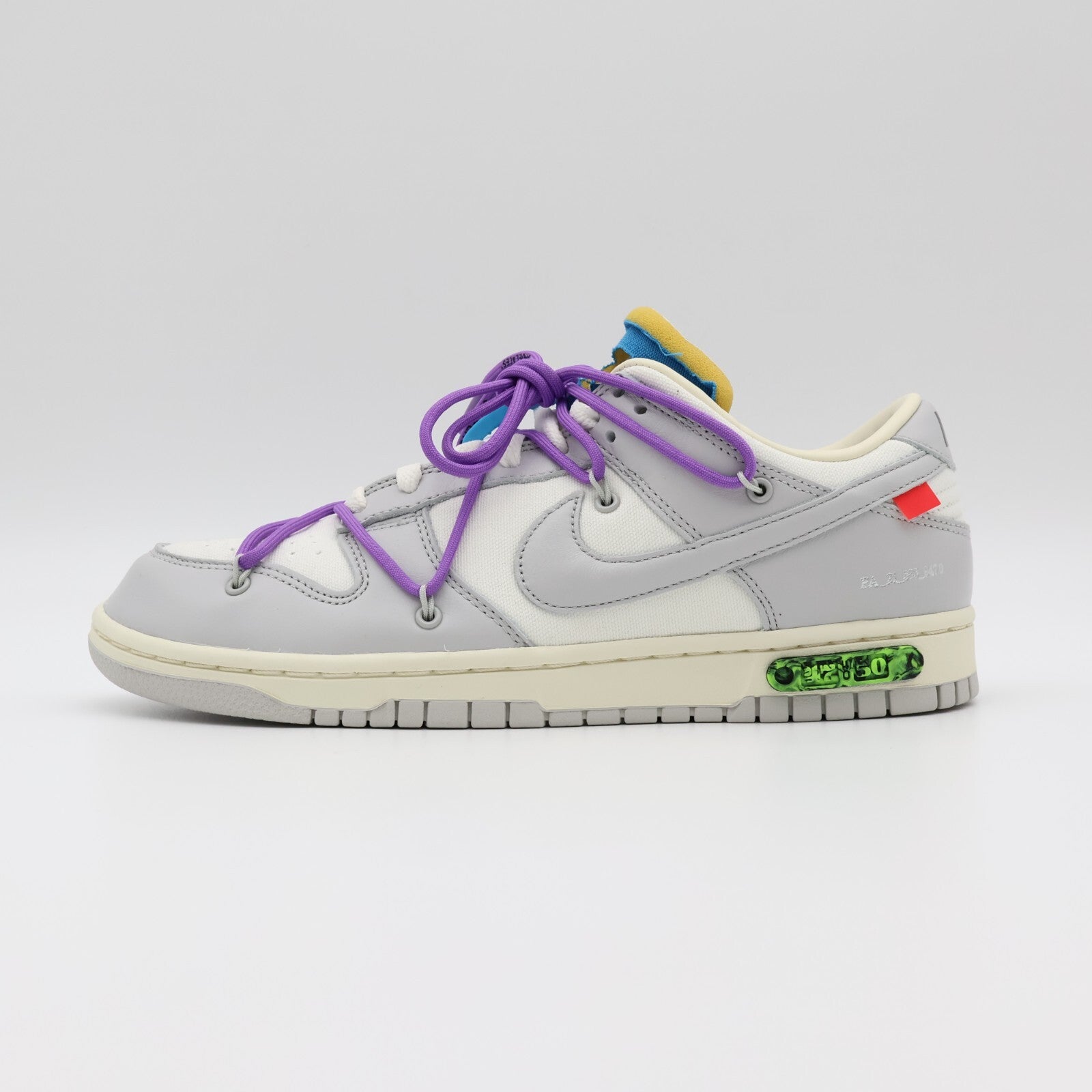 DM1602-125 Off-White Nike Dunk Low Sail Neutral Gray Lot 47 (Men's)