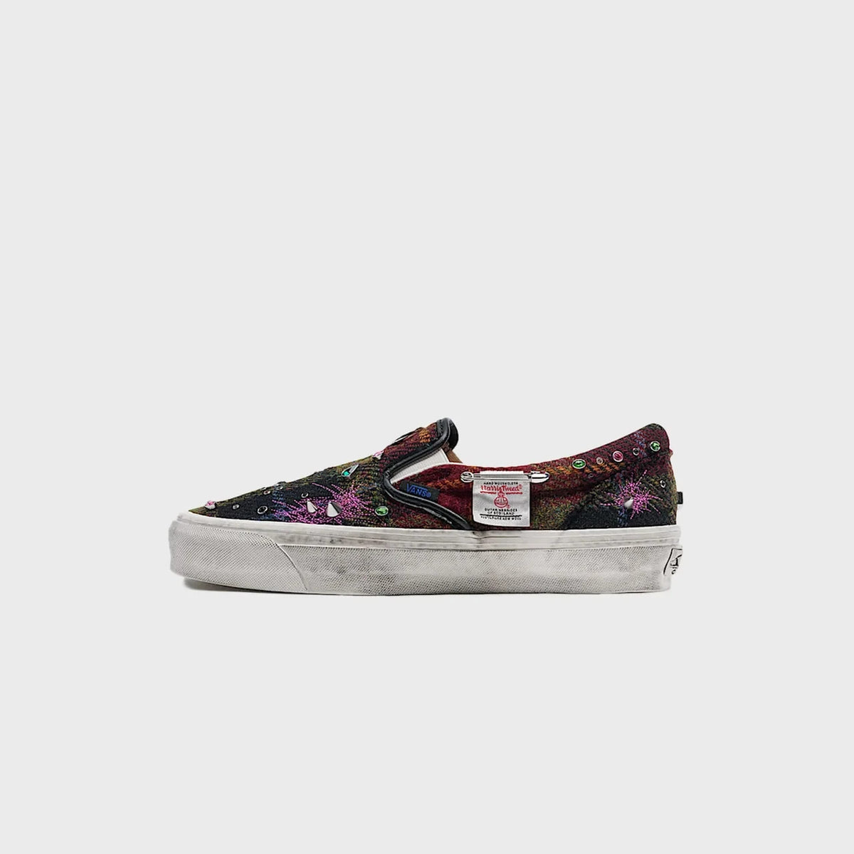 VN000E96BJN Harris Tweed Ã Vans Premium Classic Slip-On "Tweed Red/Blue" (Men's)