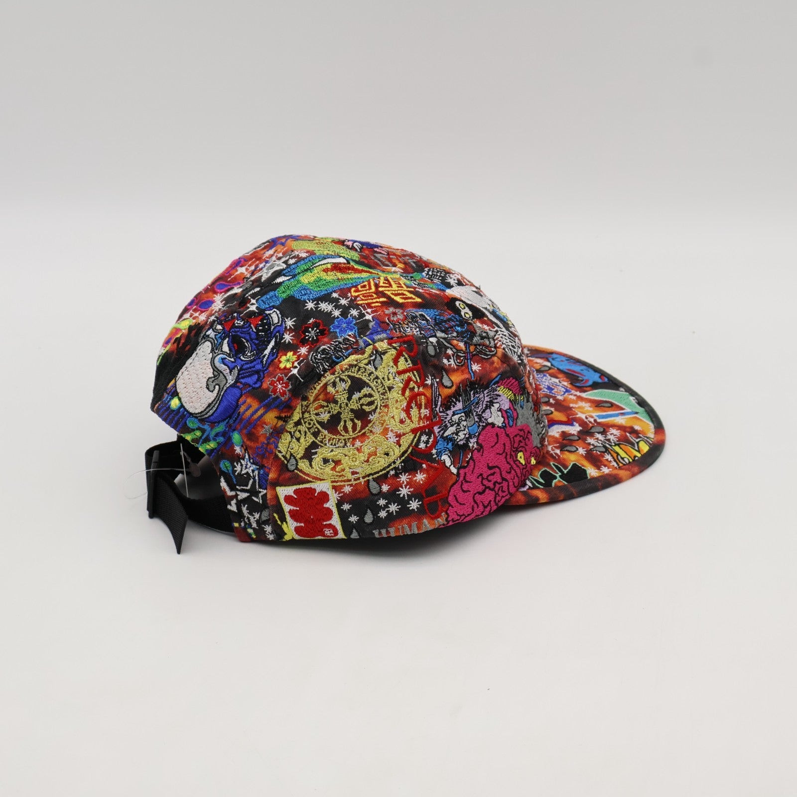 Supreme AOI Embroidered Camp Cap Flames
