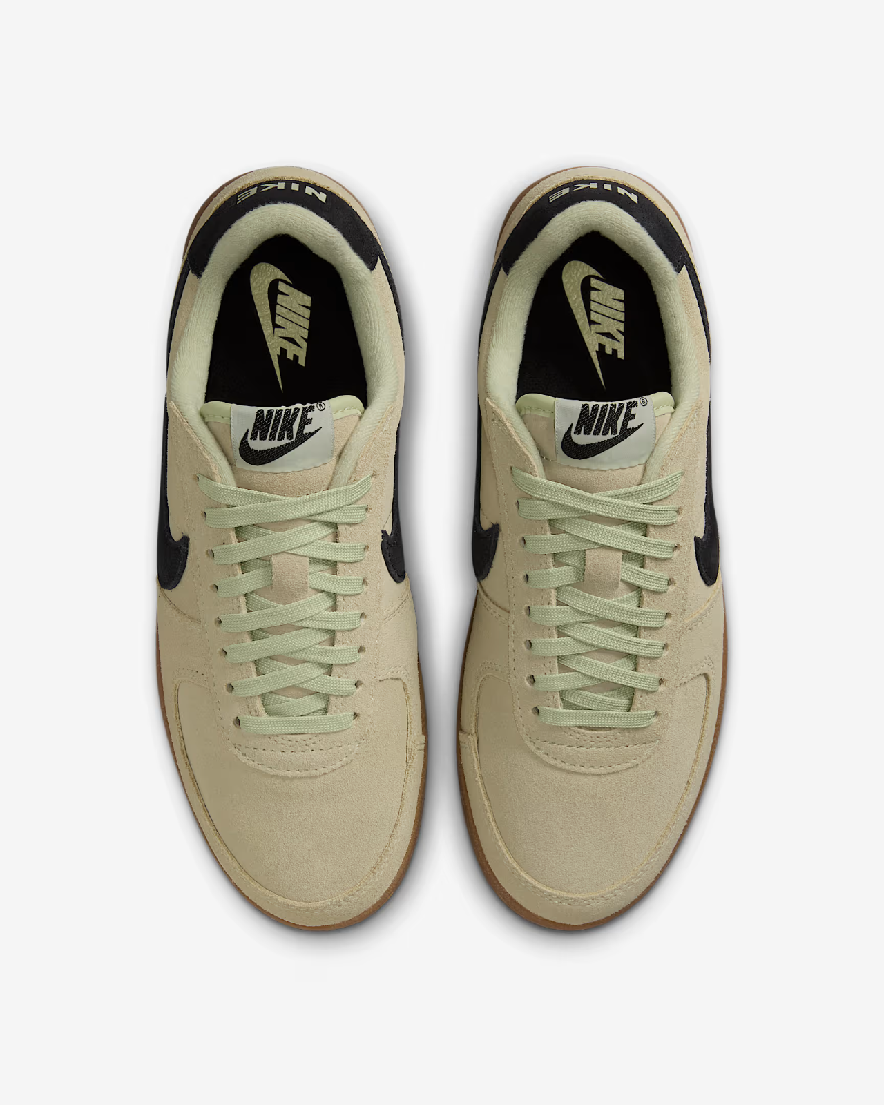 IF1743-301 Nike Field General Suede Shoes Olive Aura Gum Dark Brown (Women's)