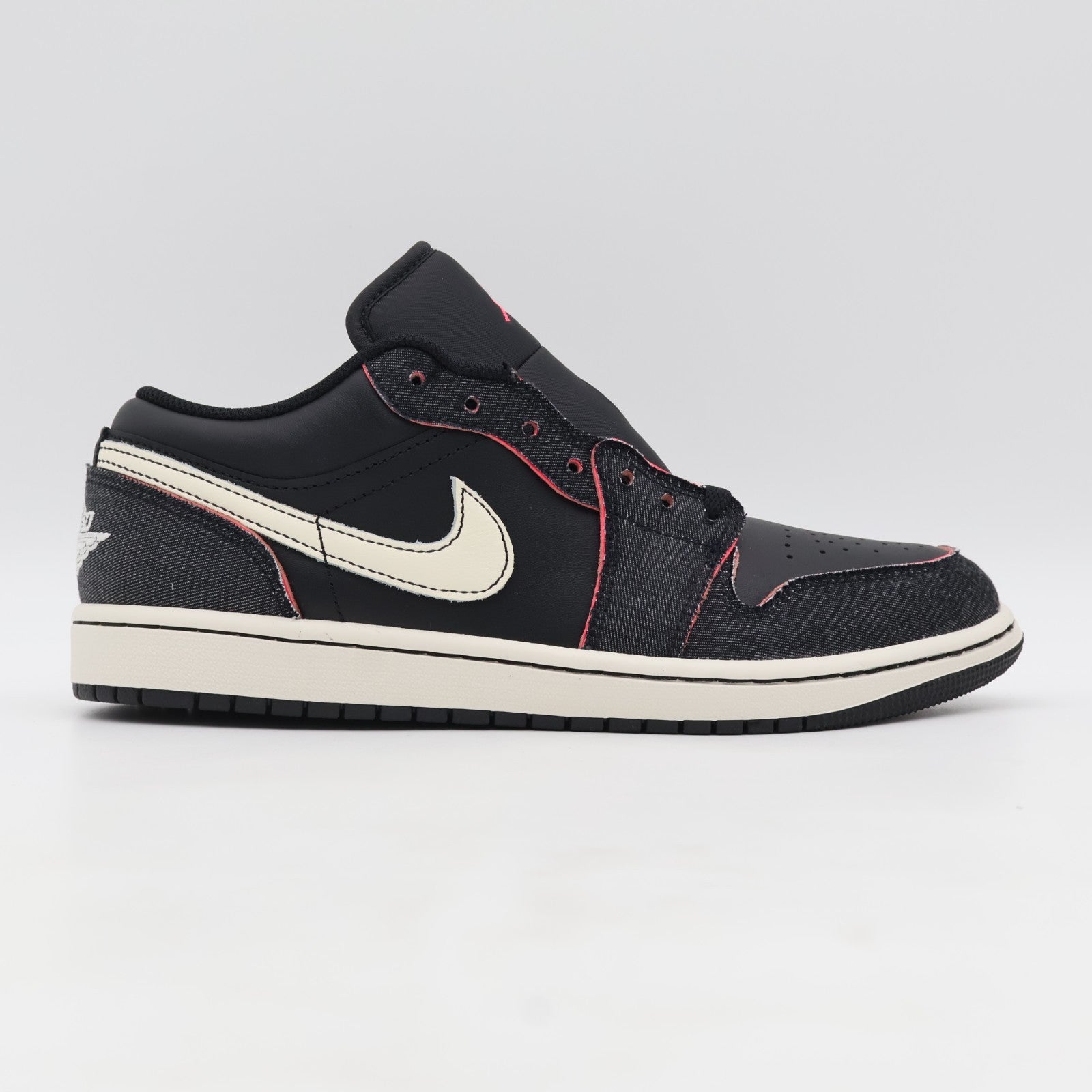 IR0842-010 Nike Air Jordan 1 Low Black Denim (Men's)
