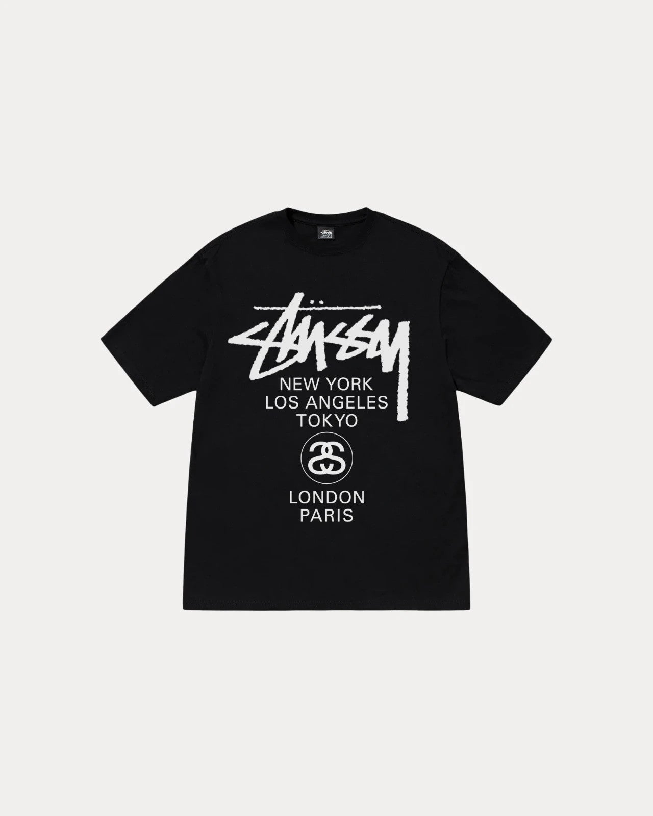 Stussy World Tour Tee Black 25SS 3903962