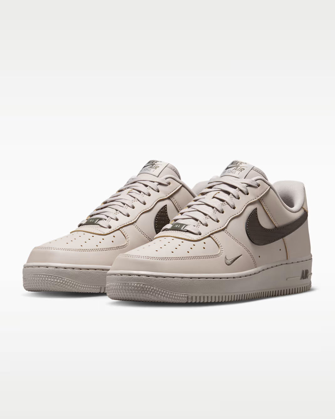 IV5732-002 Nike Air Force 1 Low '07 "College Grey/Newsprint" (Men's)