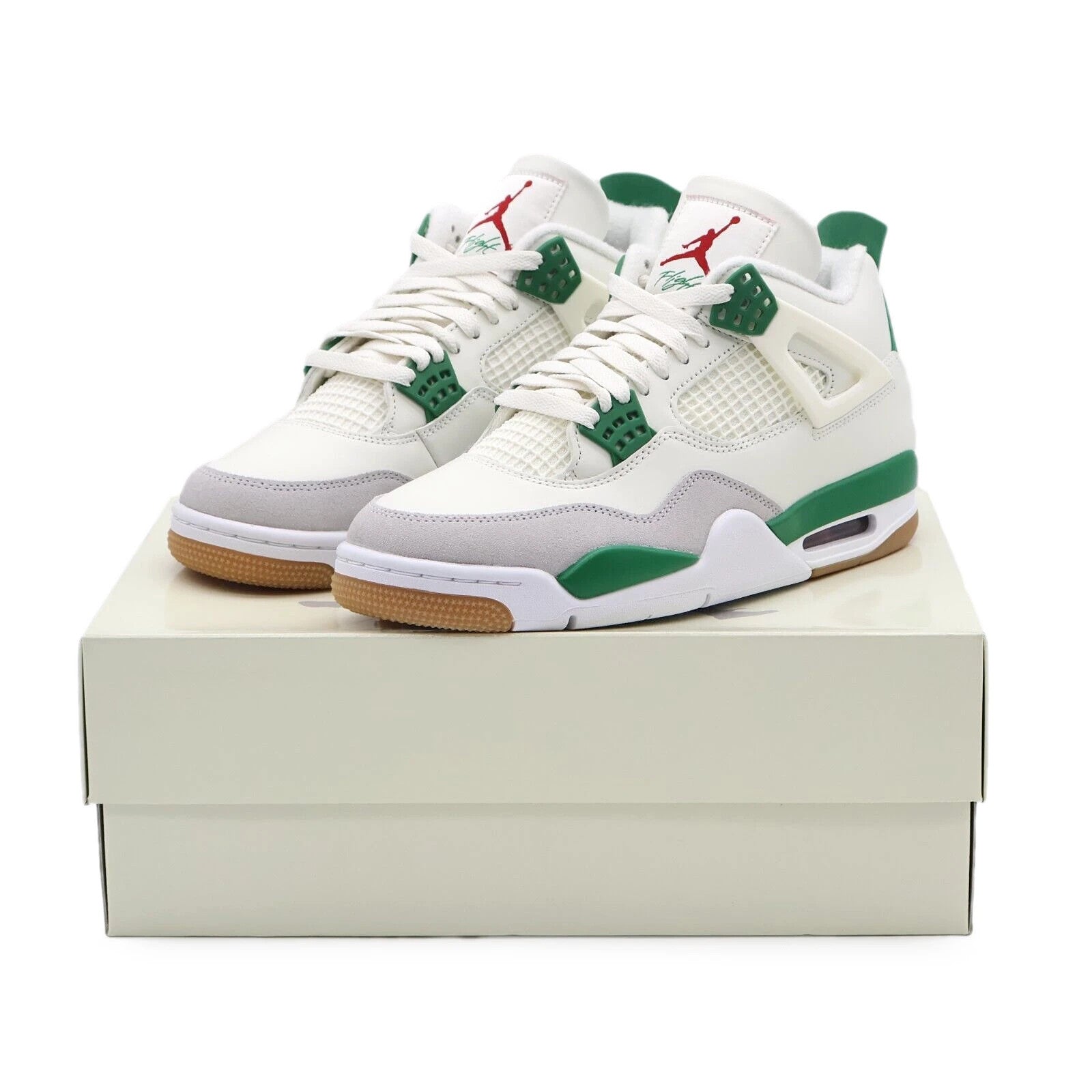 DR5415-103 Nike Air Jordan 4 Retro SB Low Pine Green White Sail (Men's)