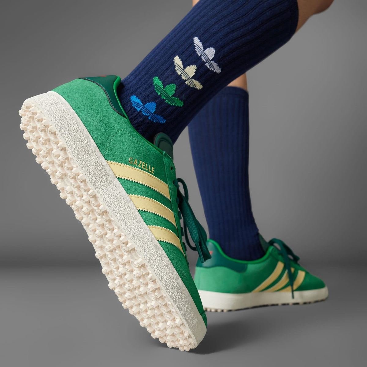 IH2268 adidas Originals Gazelle Spikeless Golf Green Almost Yellow (Men's)