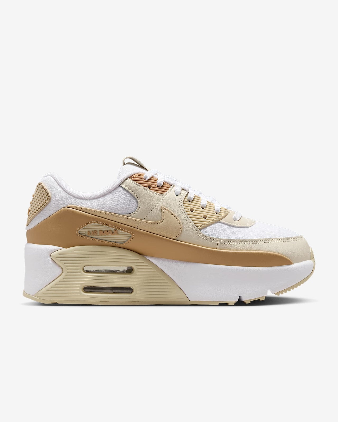 FD4328-112 Nike Max 90 LV8 White Club Gold Coconut Milk Team Gold (Women's)
