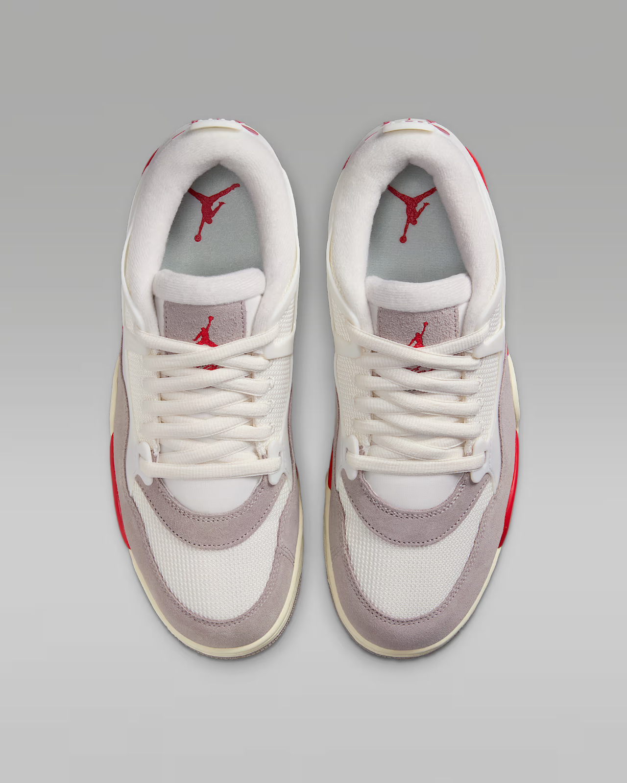 HF8126-100 Nike Air Jordan 4 RM Sail College Grey Coconut Milk Fire Red (Men's)
