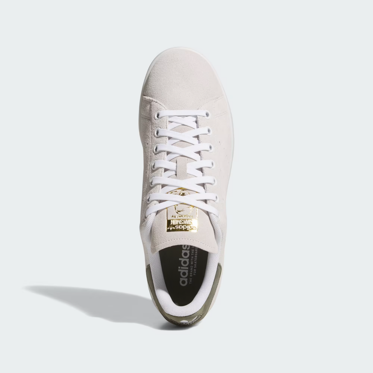 KJ0336 adidas Stan Smith "Crystal White/Olive Strata" (Men's)