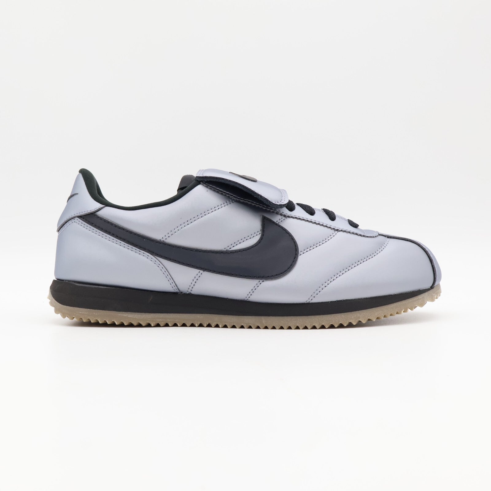 HQ3490-099 Nike Cortez Leather SE Metallic Cool Grey Black Gum Dark Brown (Men's